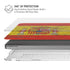 Spain Flag Dark Wood MacBook Pro 14in (2021-24) Case plus Skin